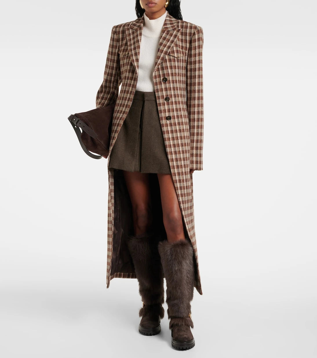 Gianvito Rossi - Maverick shearling and suede snow boots