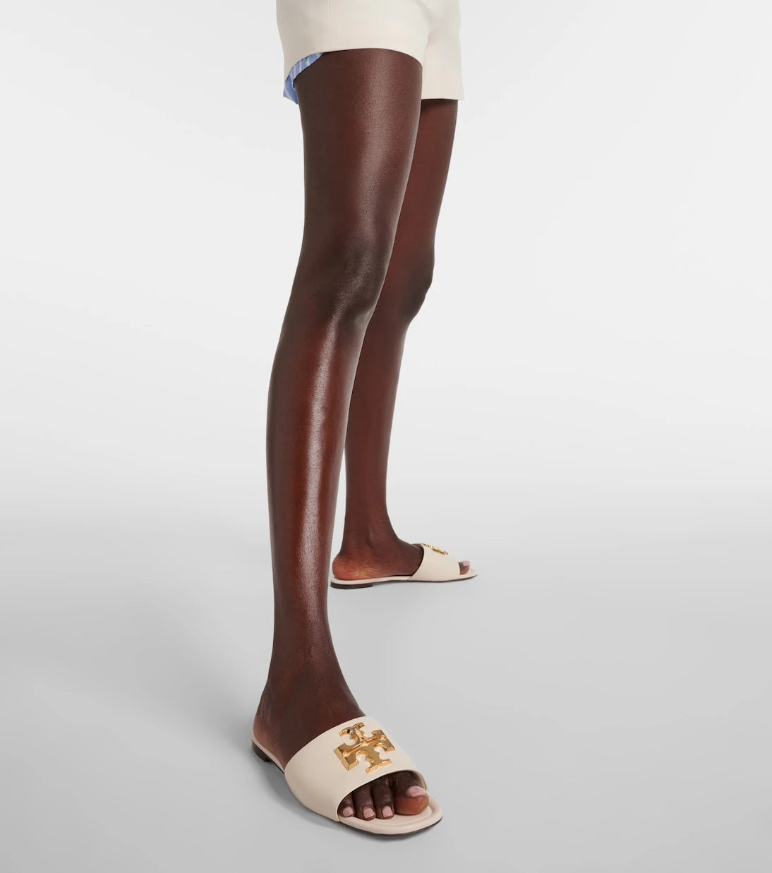 Tory Burch - Eleanor T Monogram leather slides