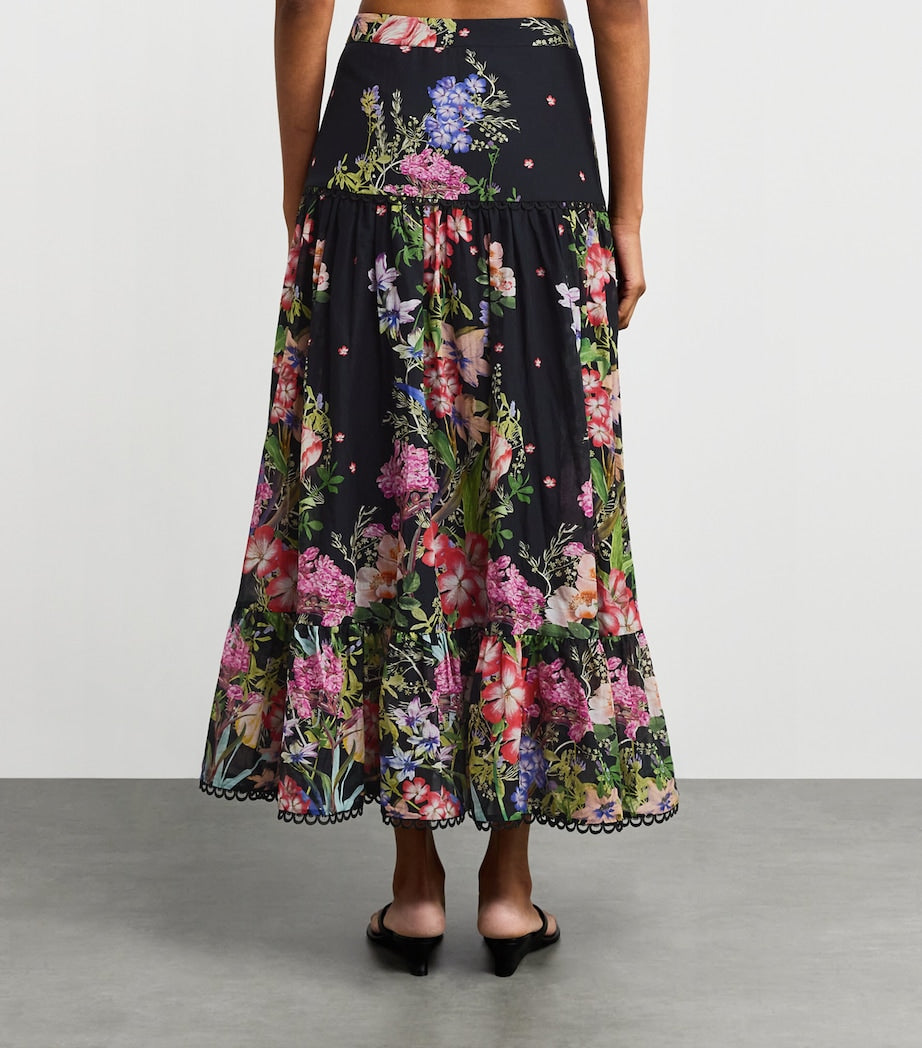 Charo Ruiz Ibiza Multi Floral Ann Maxi Skirt