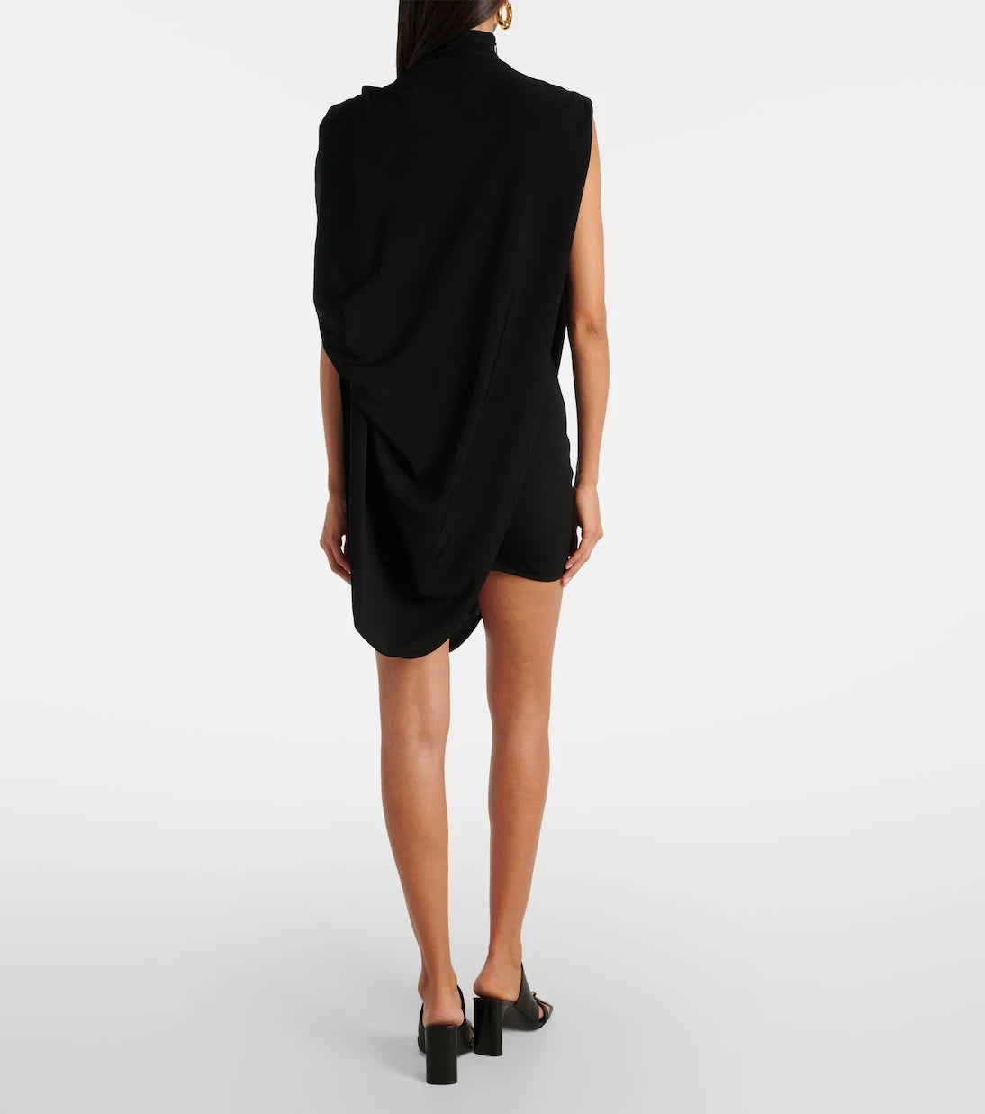 Jean Paul Gaultier - Draped embellished jersey minidress