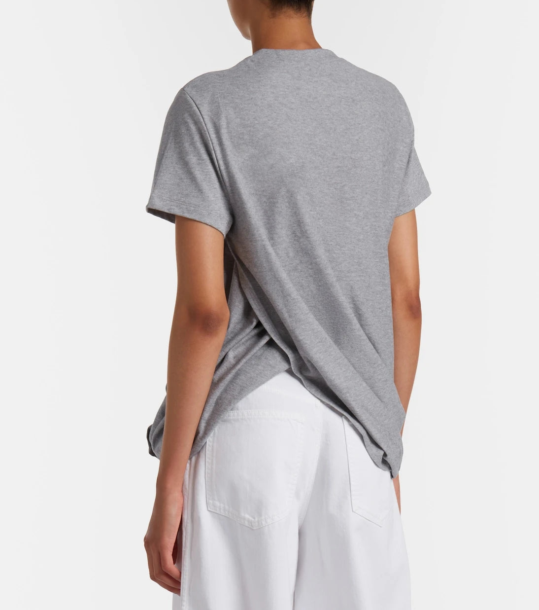 Loewe - Double L draped cotton jersey T-shirt