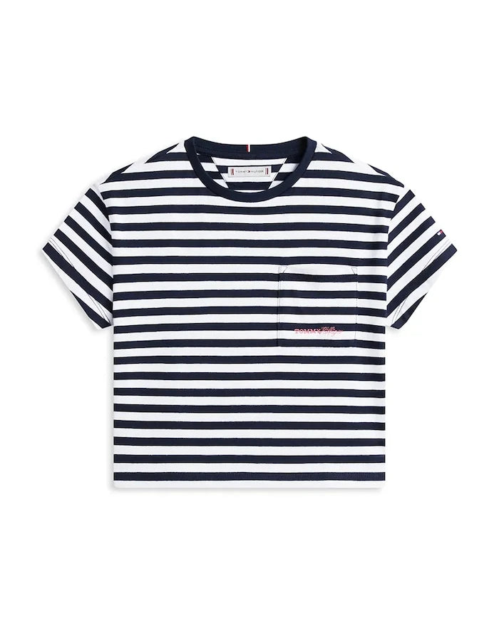 Çocuklar için pamuklu Tommy Hilfiger tişört