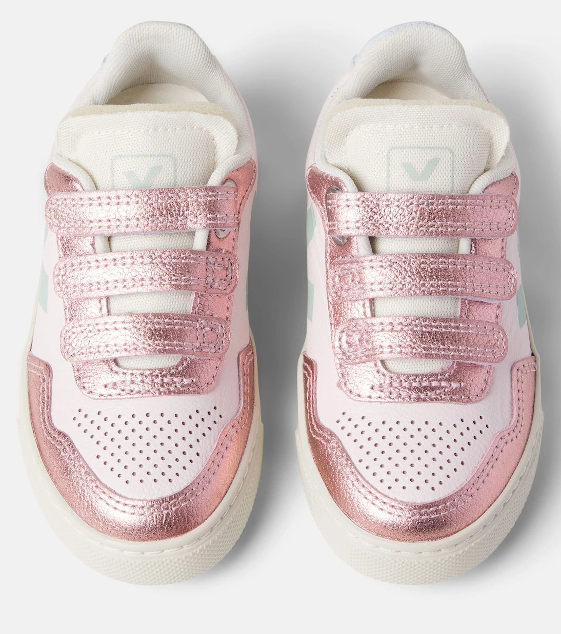 Veja Kids - x Bonpoint V-90 leather sneakers
