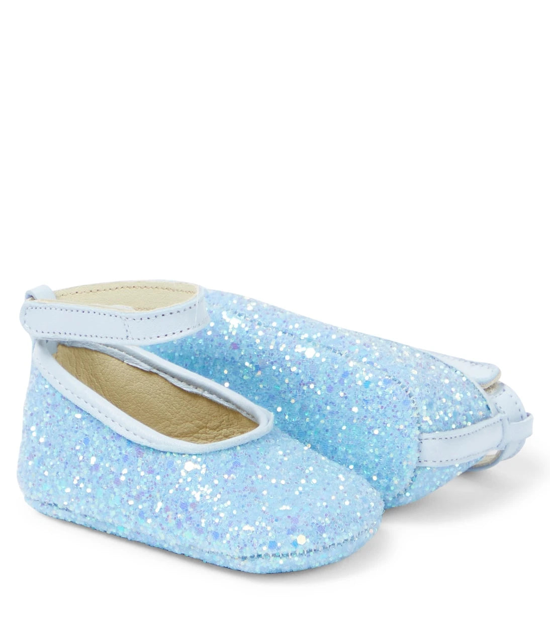 PèPè - أحذية باليه بلمسة لامعة للأطفال (Baby Vapor glitter ballet flats)