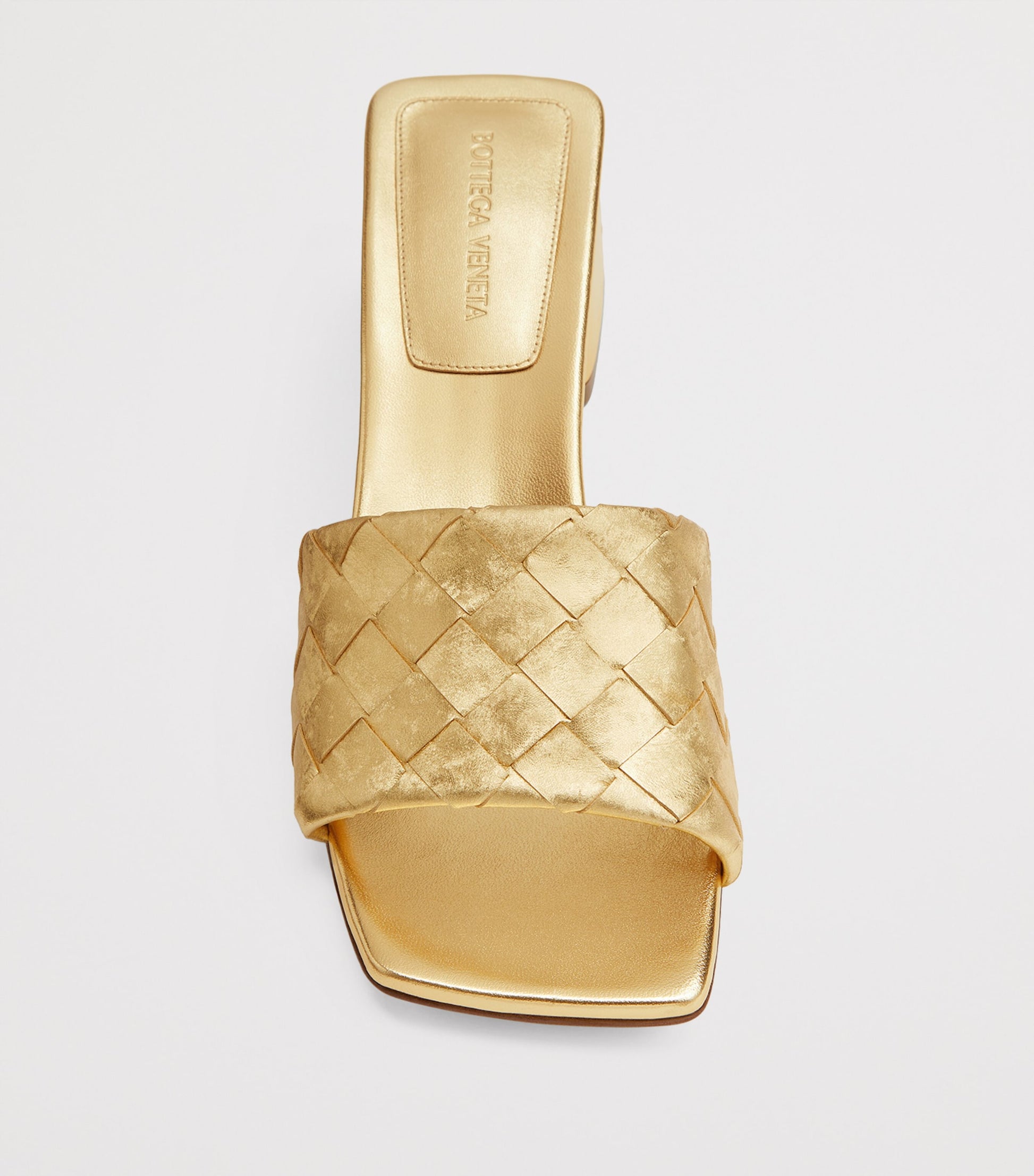 Metallic Leather Parco Mules 45