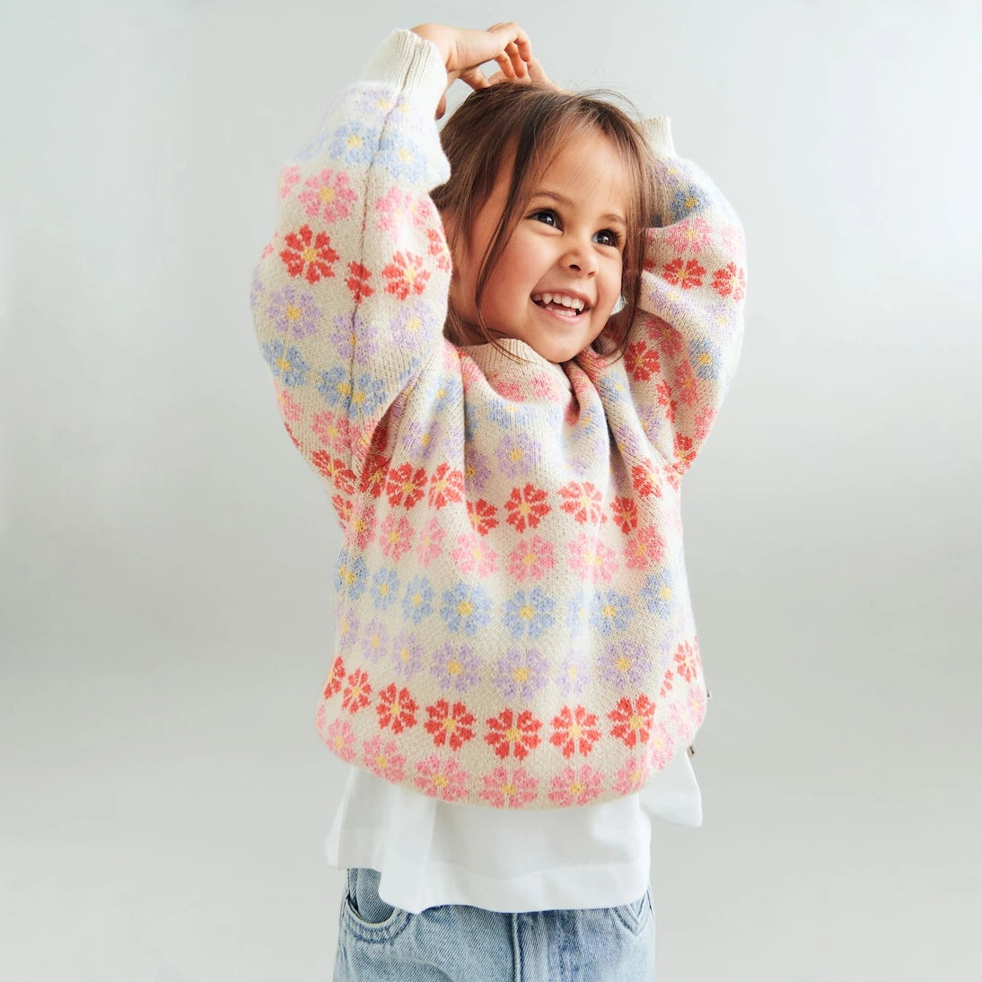 Wheat - Harlow cotton jacquard sweater