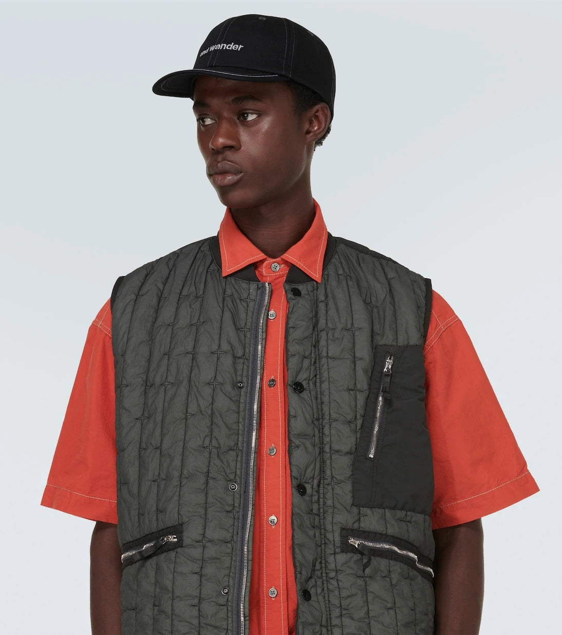 And Wander - Logo cotton twill baseball cap