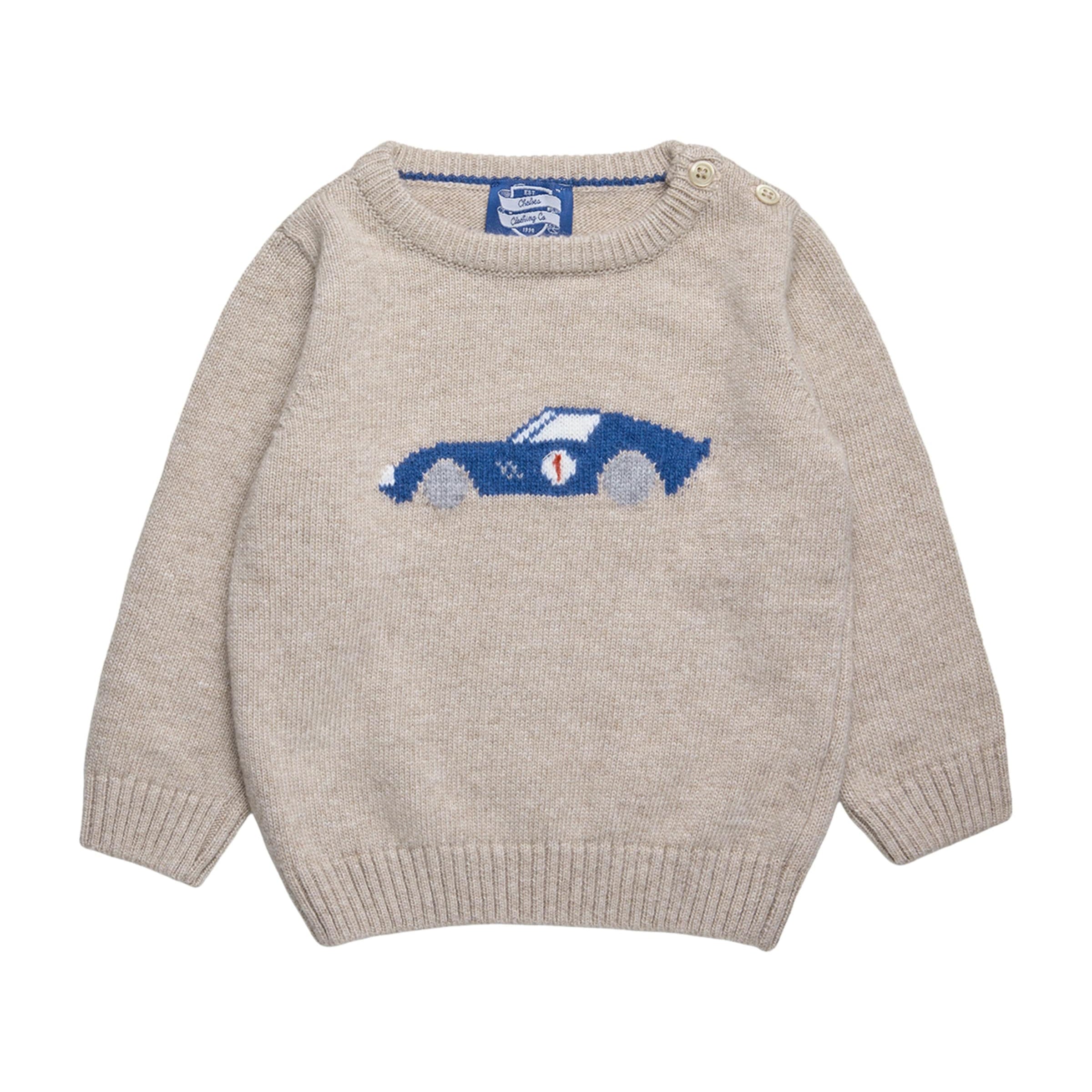 Trotters Sebastian Car Sweater (3-24 Months)