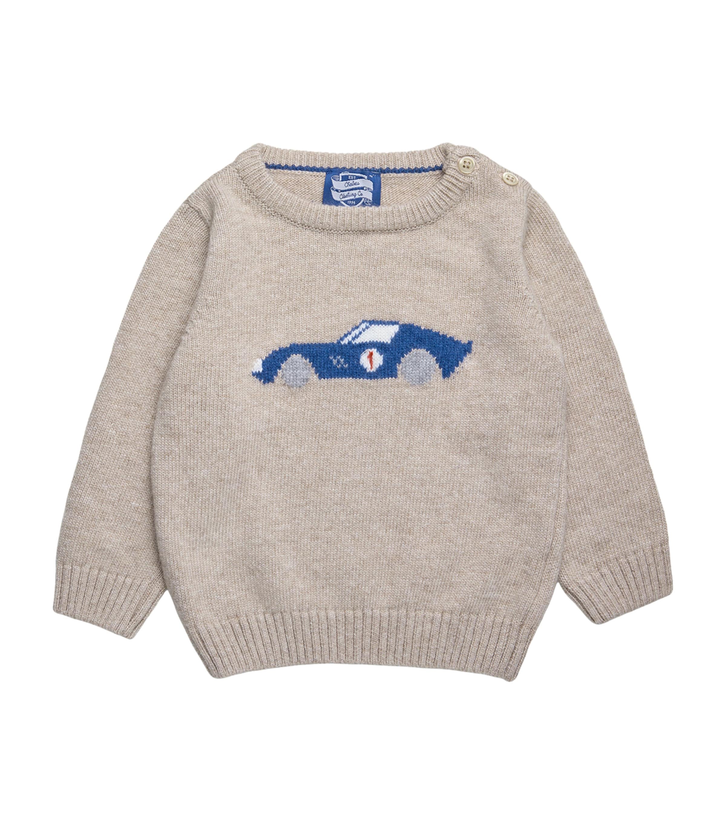 Trotters Sebastian Car Sweater (3-24 Months)