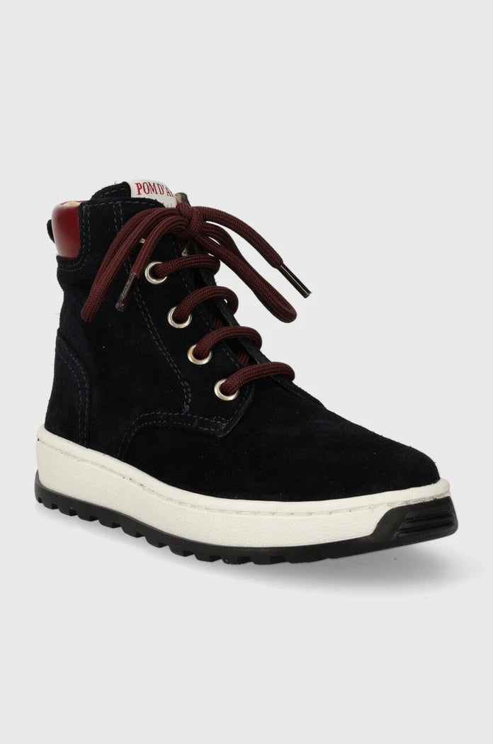 Детски половинки обувки от велур Pom D'api FLOW BOOTS