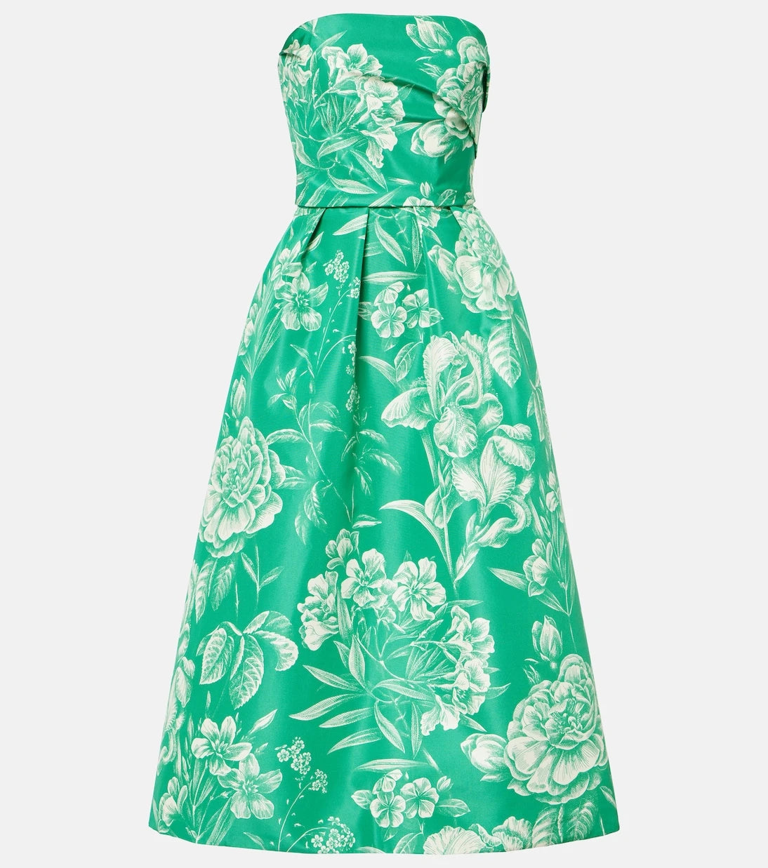Monique Lhuillier - Strapless silk gown