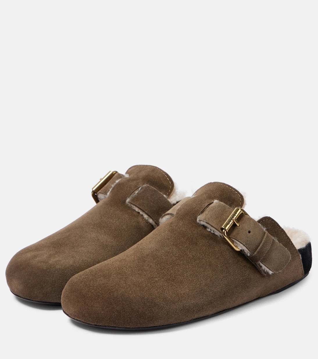 Isabel Marant - Mirvin shearling-lined suede clogs