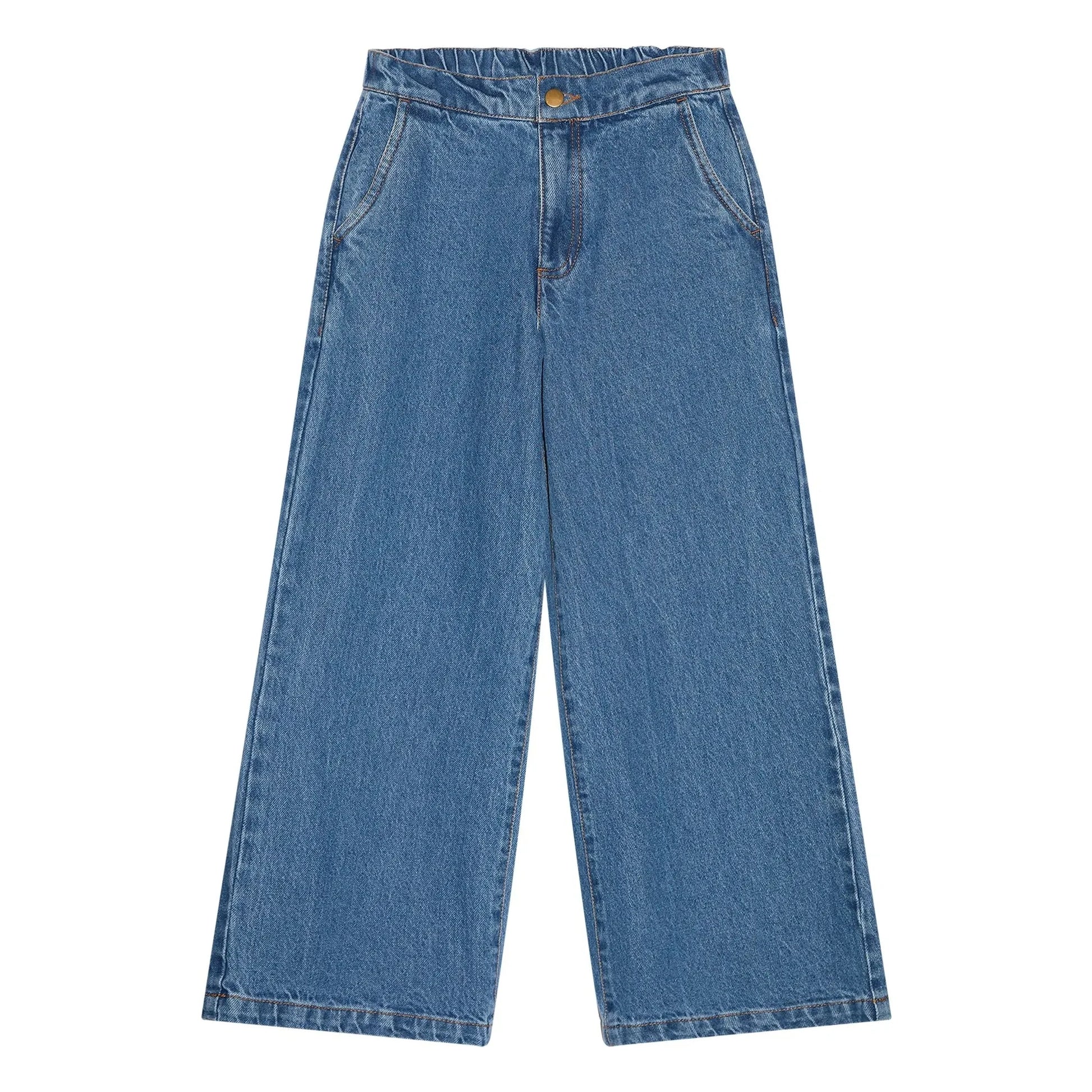 Smallable Kid - Jean Large Paloma | Denim blue