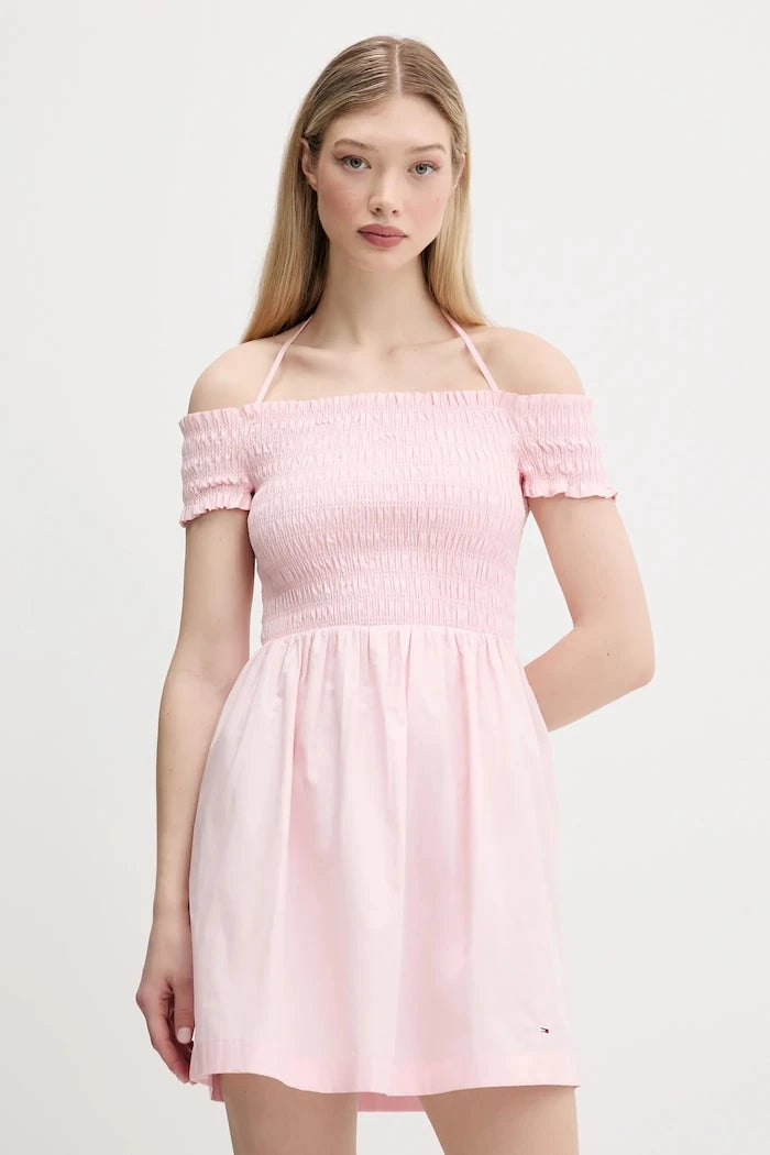 Памучна рокля Tommy Jeans