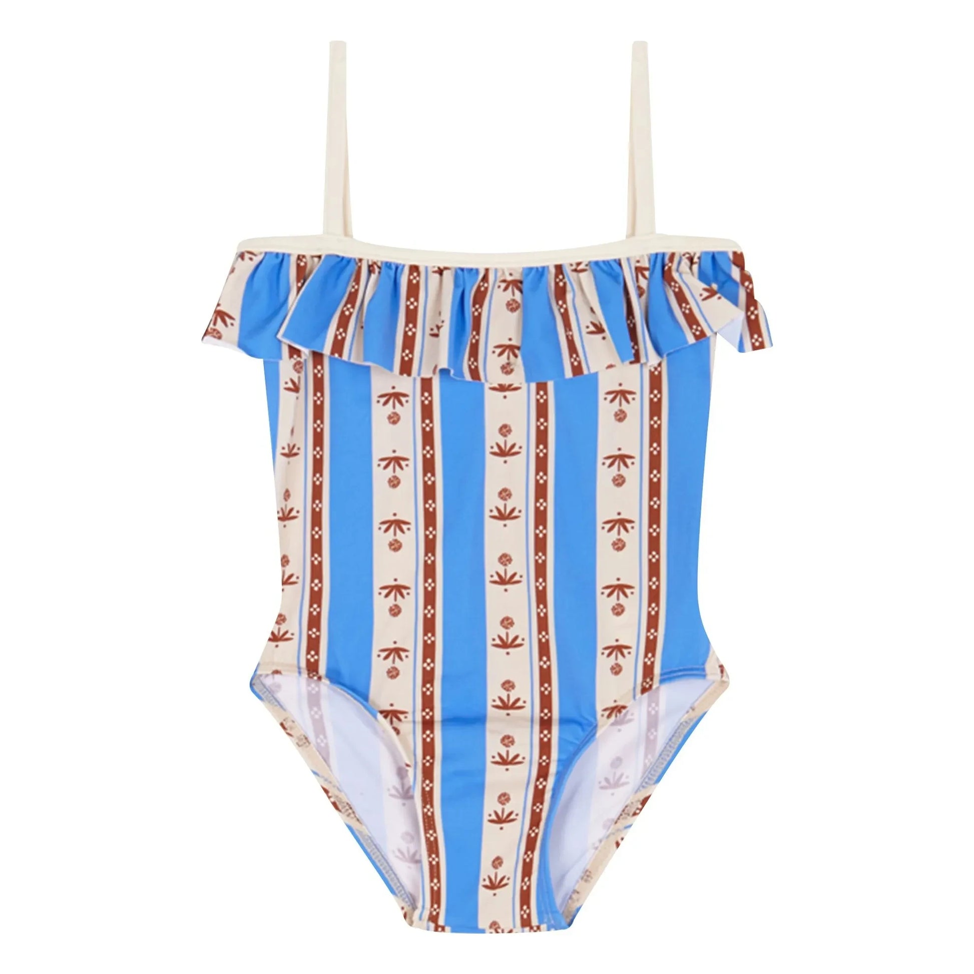 birinit - Sena Stripe Baby Swimsuit | Azure blue