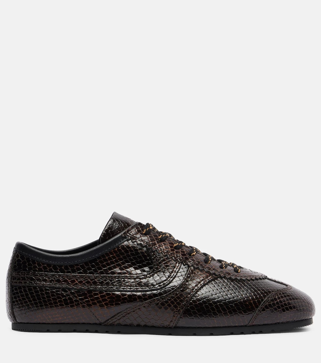 Dries Van Noten - Croc-effect leather sneakers