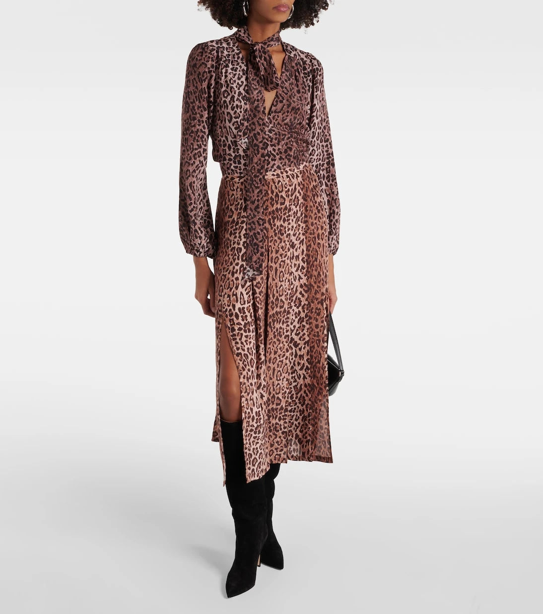 Rixo - Moss leopard-print silk blouse