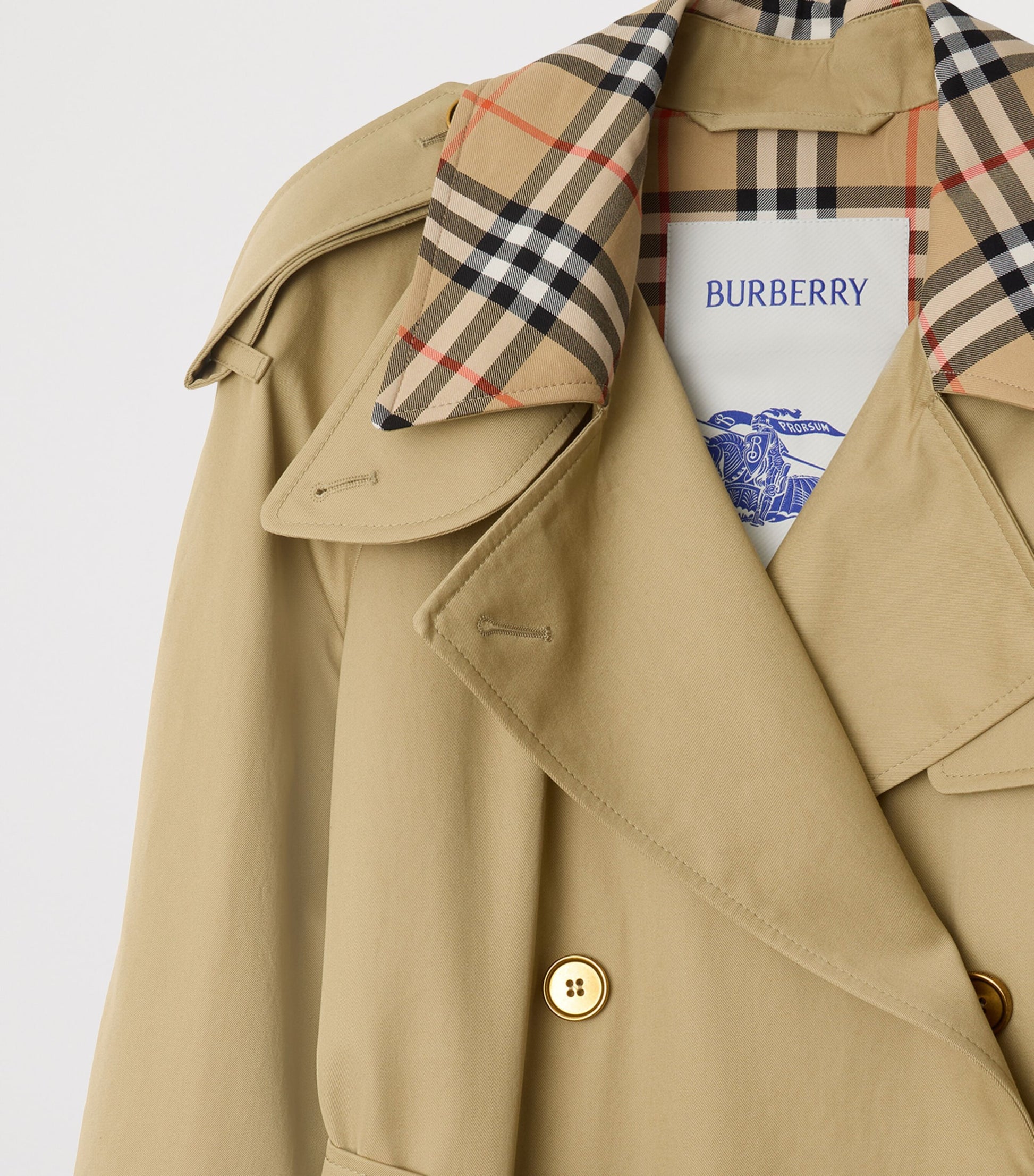 Burberry Beige Long Castleford Trench Coat