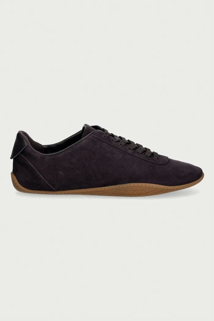 Calvin Klein BALLET SNEAKER LACEUP LTH-SUE kadın süet spor ayakkabı