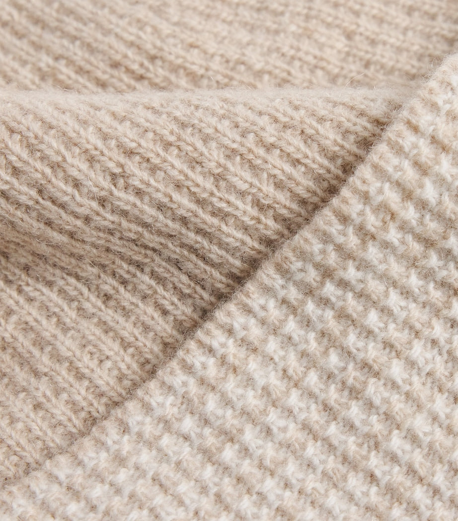 Eleventy Beige Wool-Cashmere Beanie