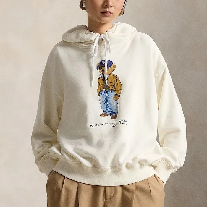Polo Ralph Lauren kadın kapüşonlu pamuklu sweatshirt