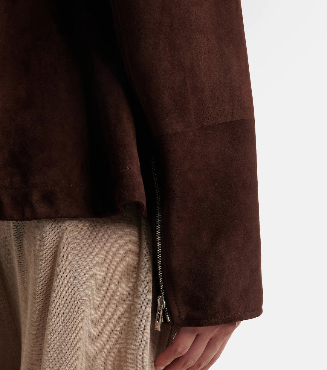 Alaïa - Peplum suede jacket