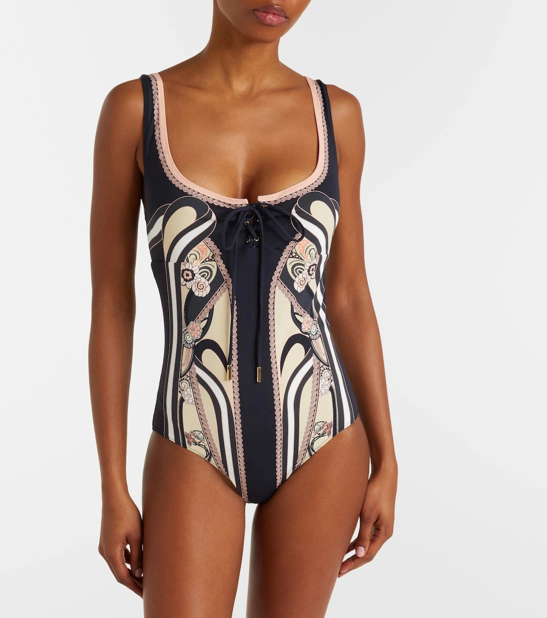 La DoubleJ - Sunset printed swimsuit