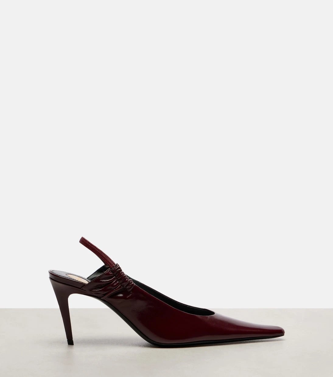 Saint Laurent - Anne-Marie leather slingback pumps