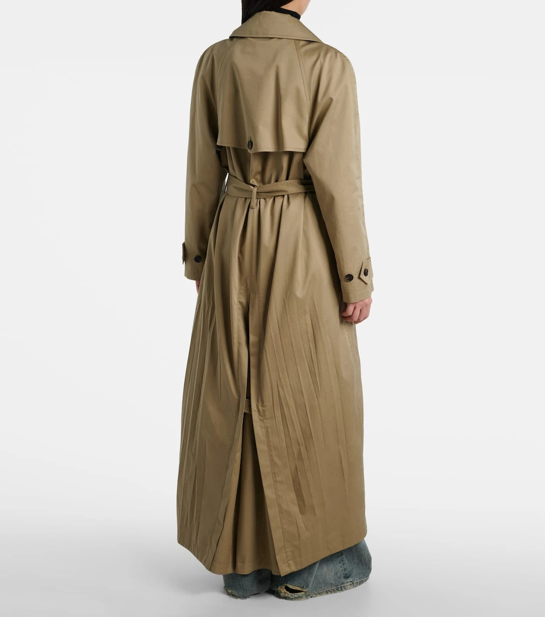Balenciaga - Cocoon cotton twill trench coat