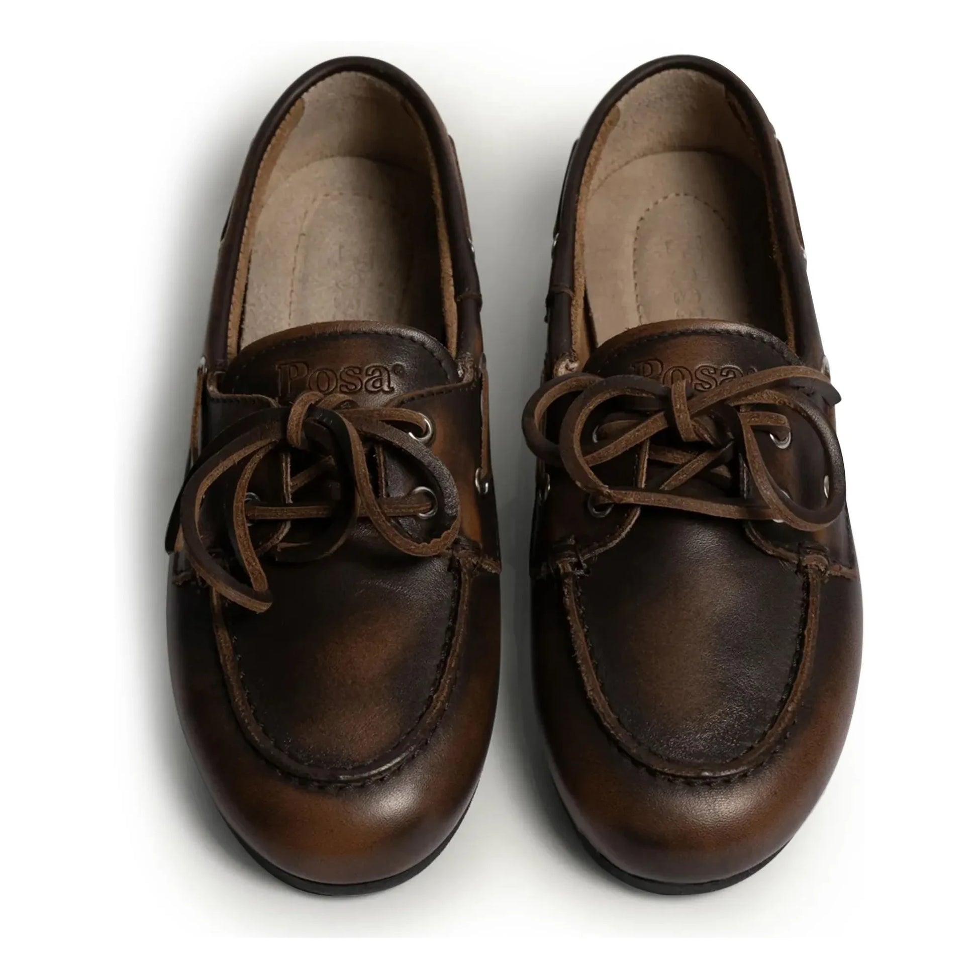 Posa - Leather Boat Shoes | Coffee