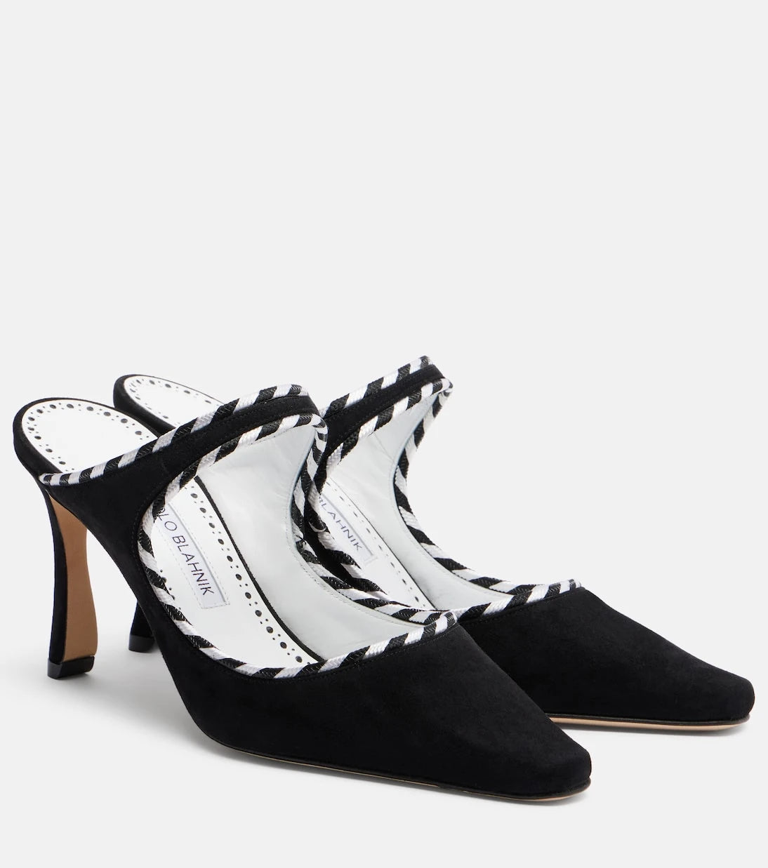 Manolo Blahnik - Pura suede mules