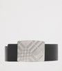 Burberry Leather Check Reversible Belt