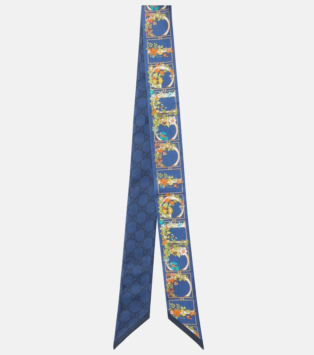 Gucci - GG floral printed silk scarf