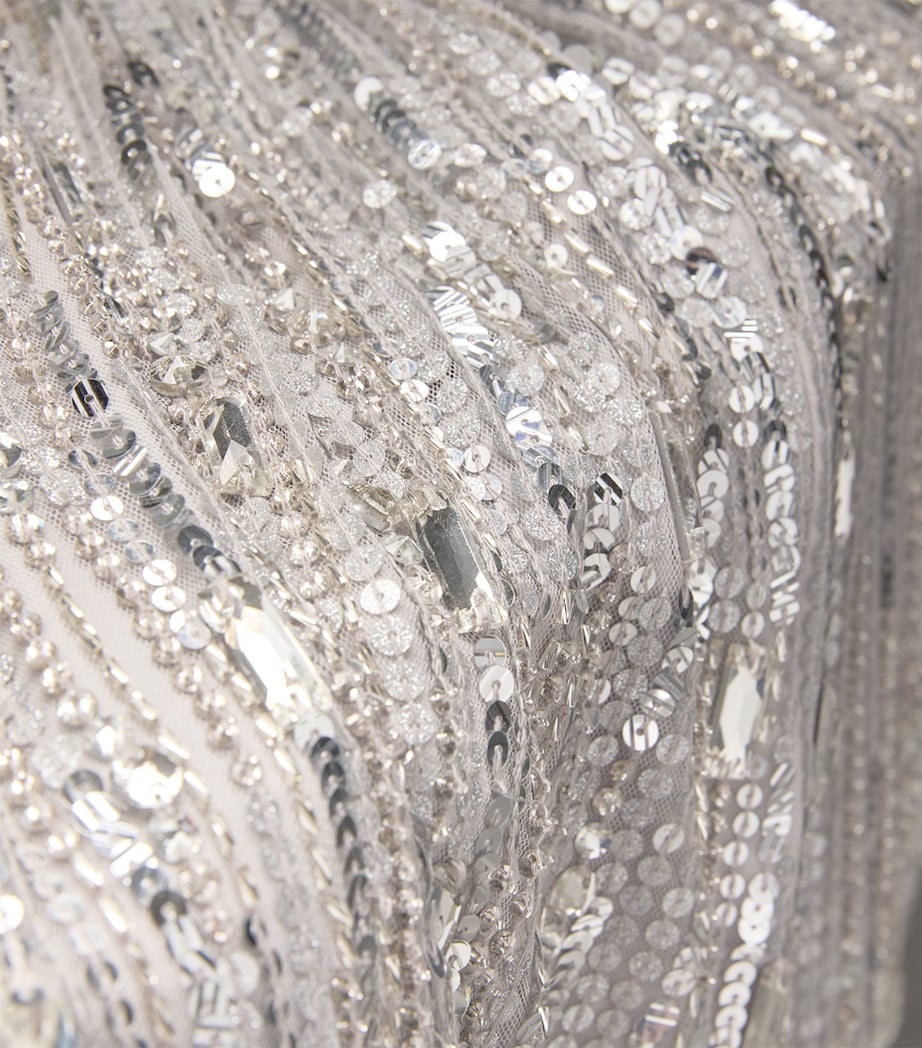 Silver Embellished Ernest Gown