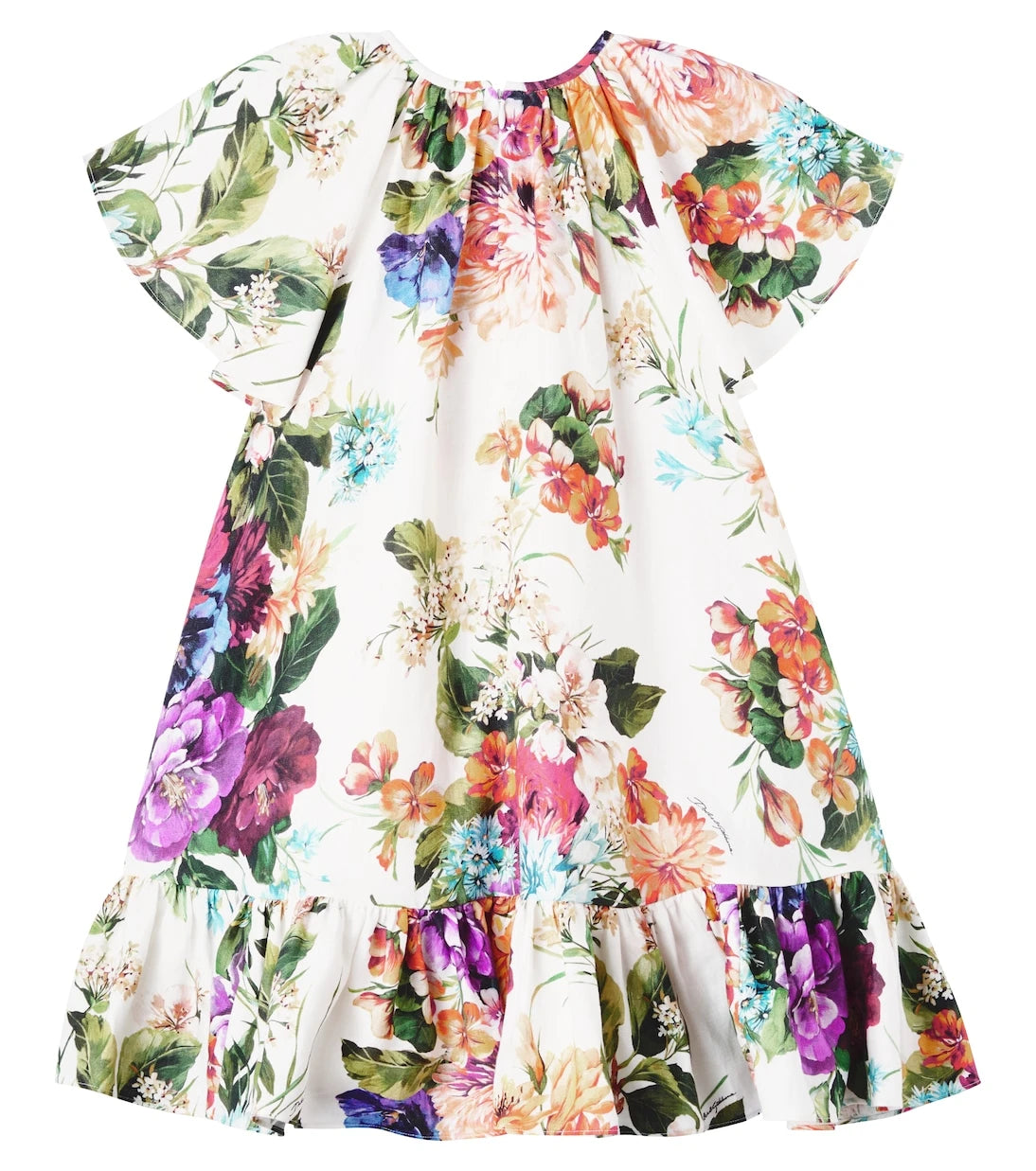 Dolce&Gabbana Kids - Floral linen dress