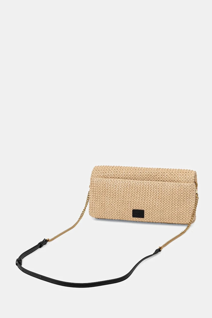 Örgü kumaşlı Pinko kadın clutch