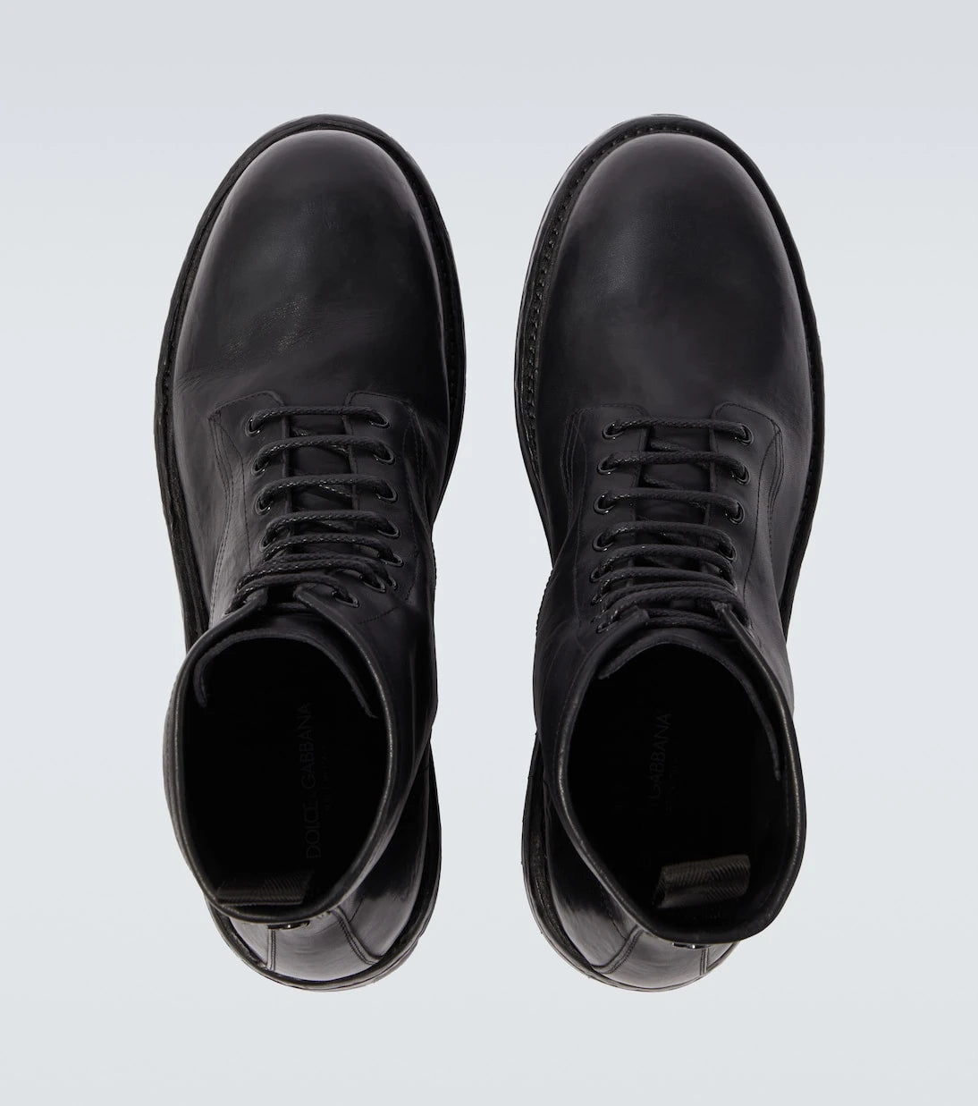 Dolce&Gabbana - DG leather combat boots