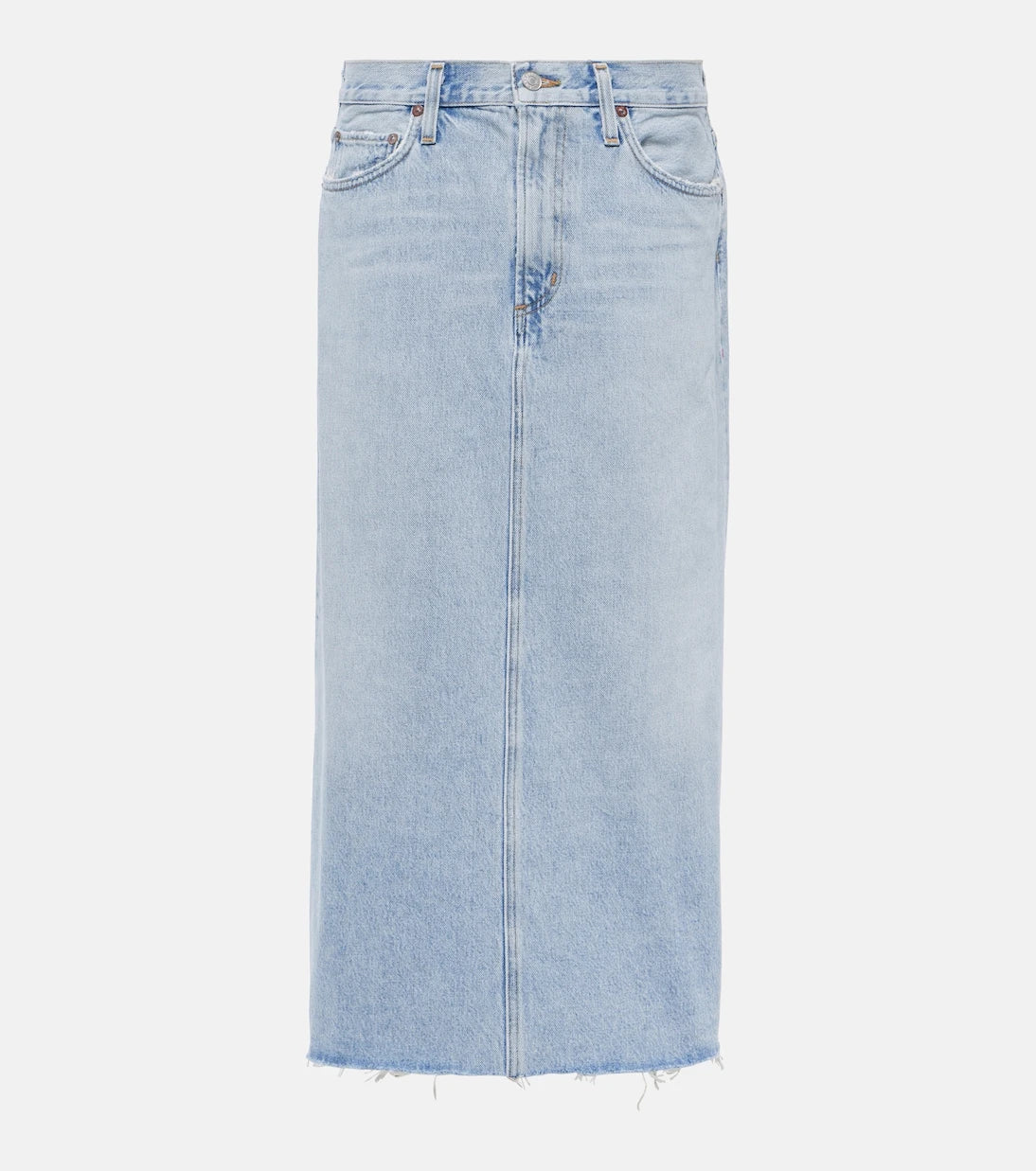 Agolde - Della denim midi skirt