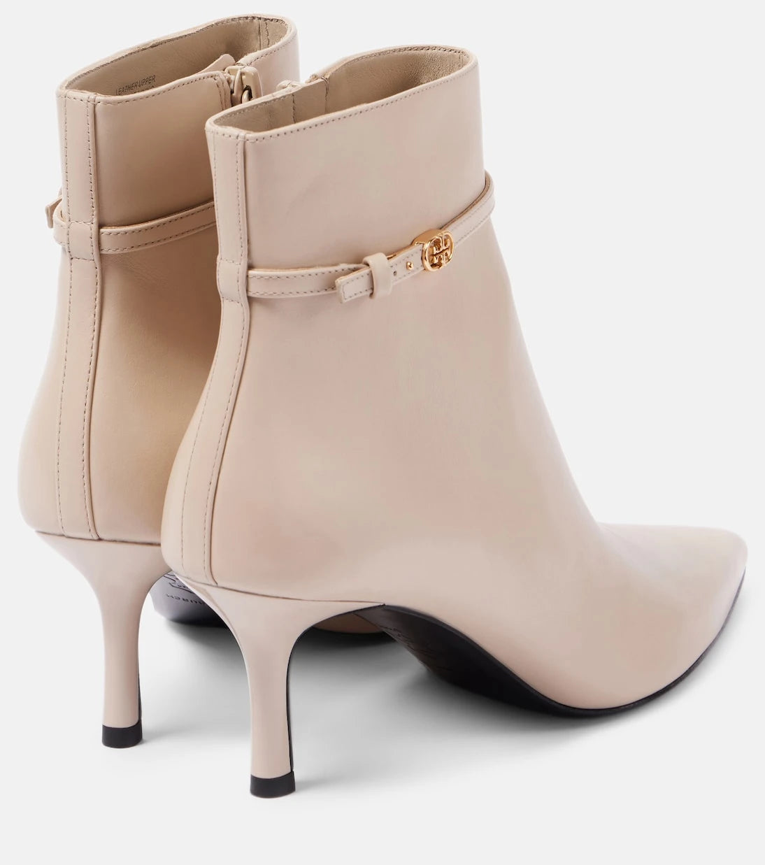 Tory Burch - Double T Buckle 65 leather ankle boots