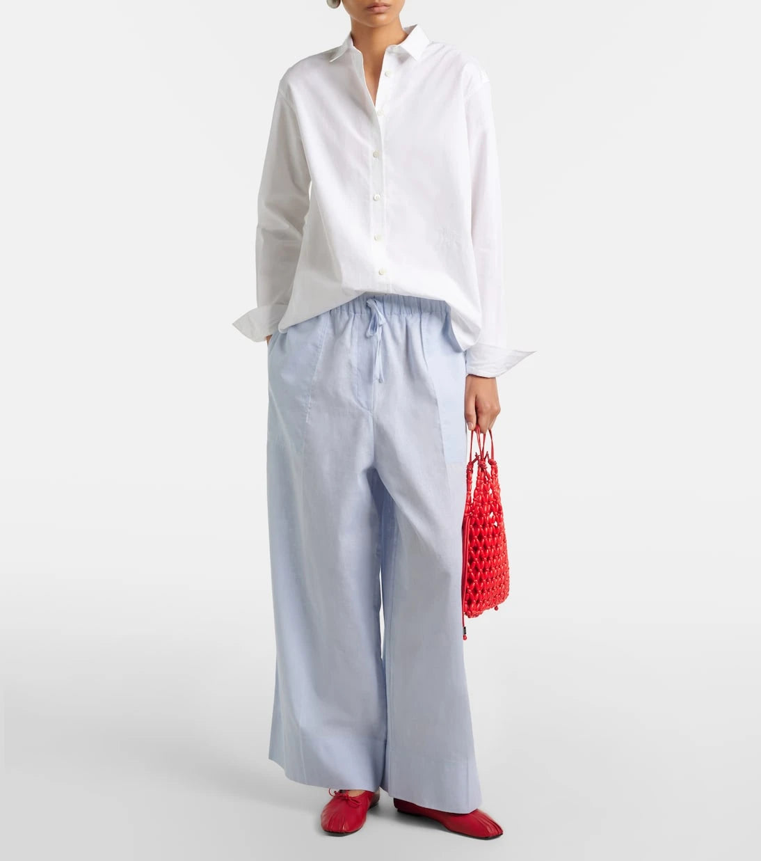 Staud - Karla beaded top-handle bag