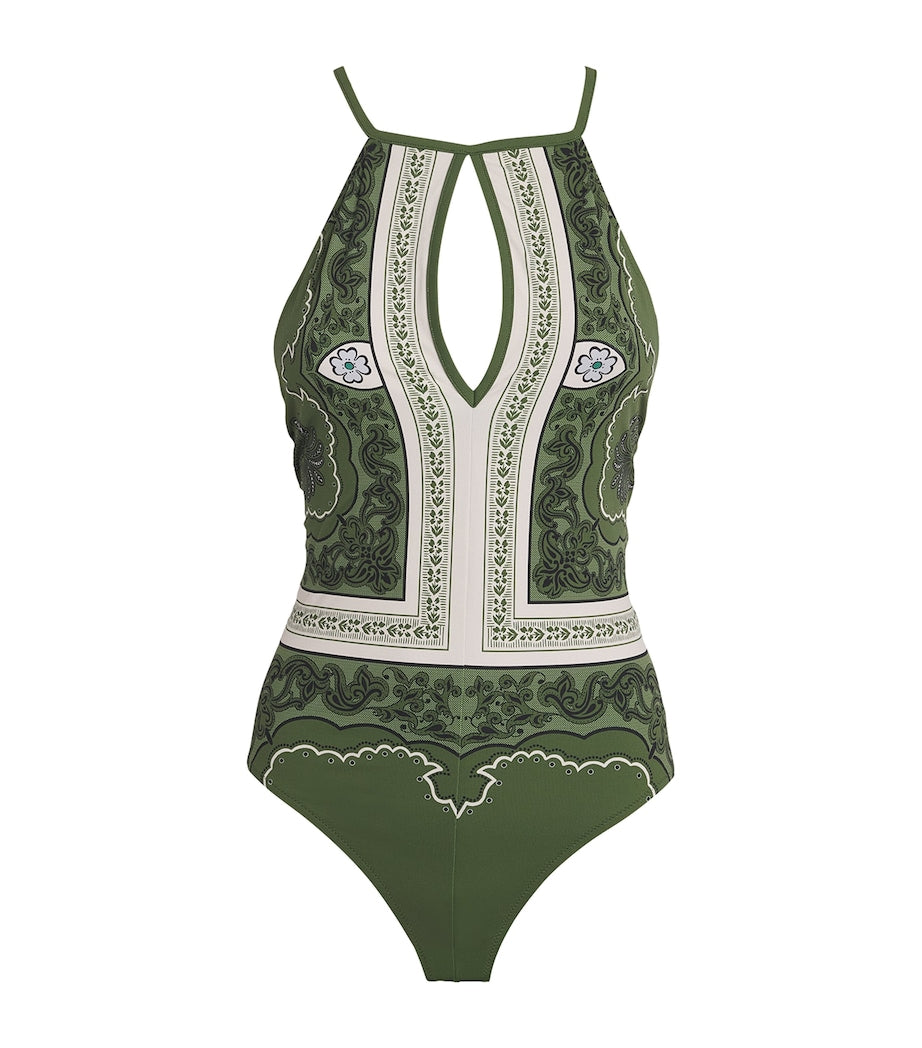 Multi Fonda Halterneck Swimsuit