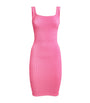 Hunza G Pink Square-Neck Tank Dress