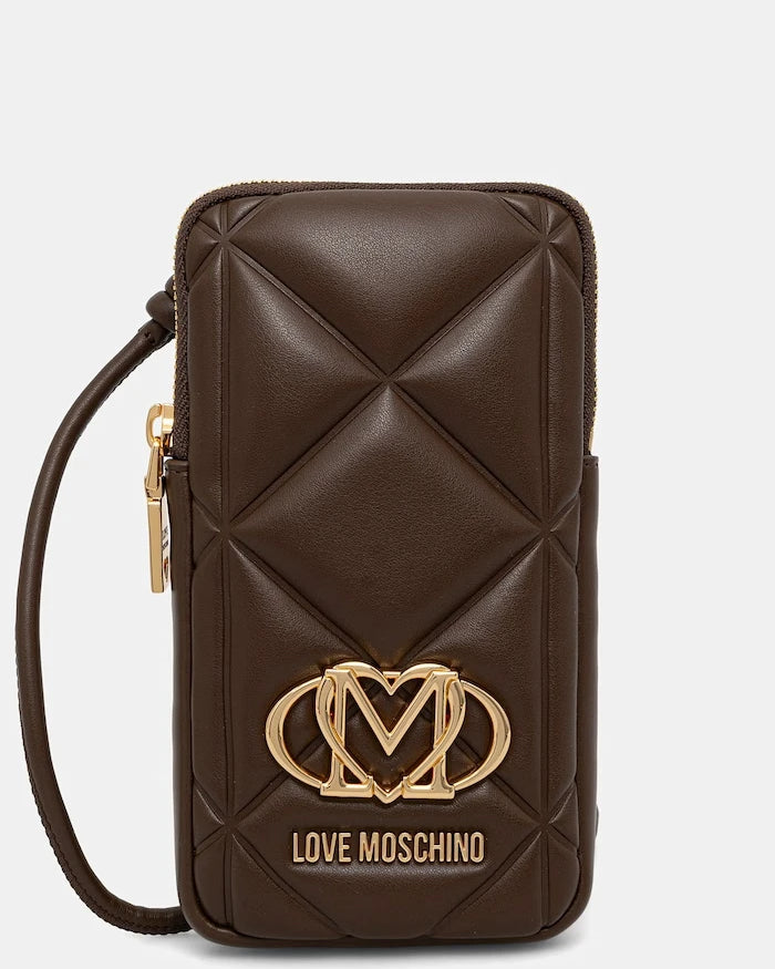 Love Moschino kadın suni deri telefon kılıfı