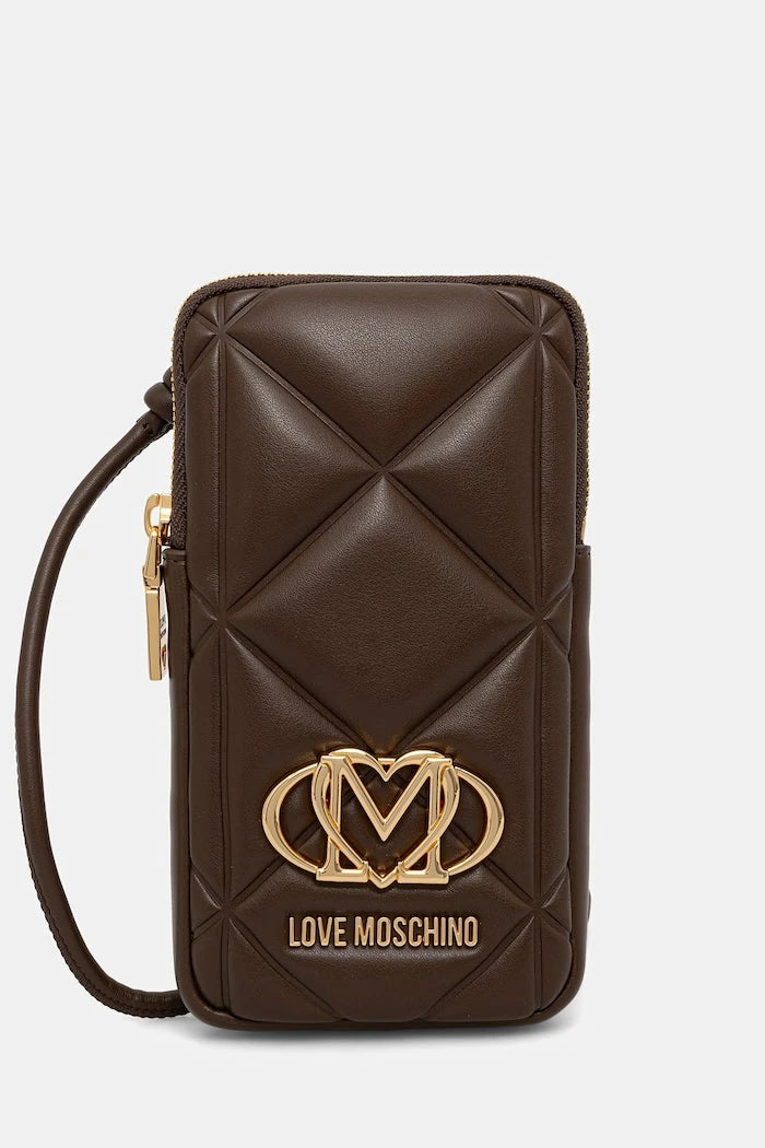 Love Moschino kadın suni deri telefon kılıfı