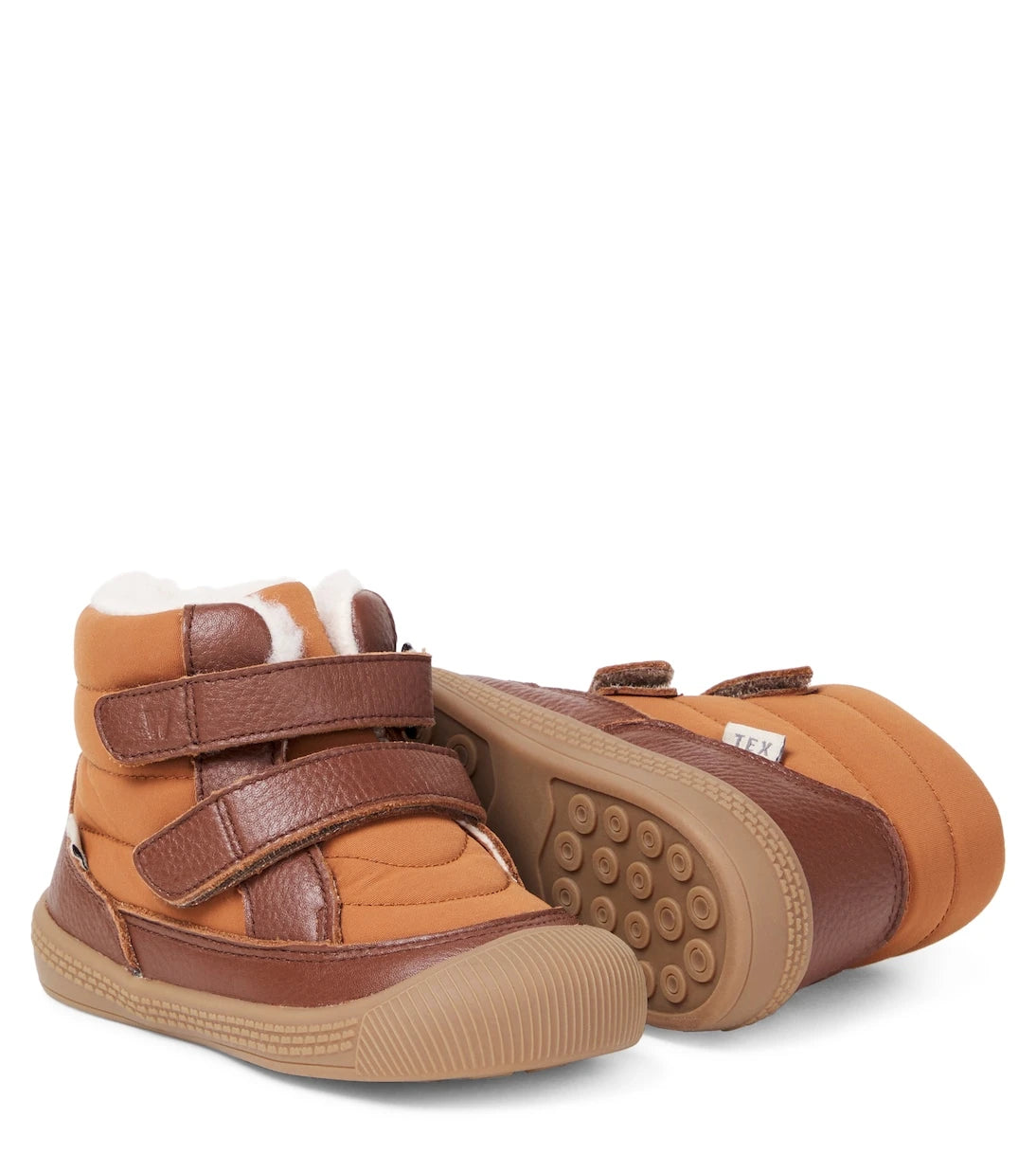 Wheat - Tex leather-trimmed boots