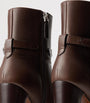 Brown Leather Donnely Ankle Boots 90
