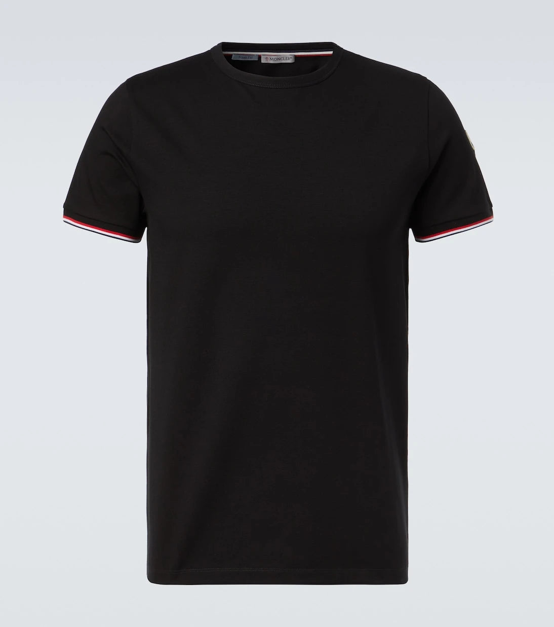 Moncler - Tricolor cotton-blend jersey T-shirt