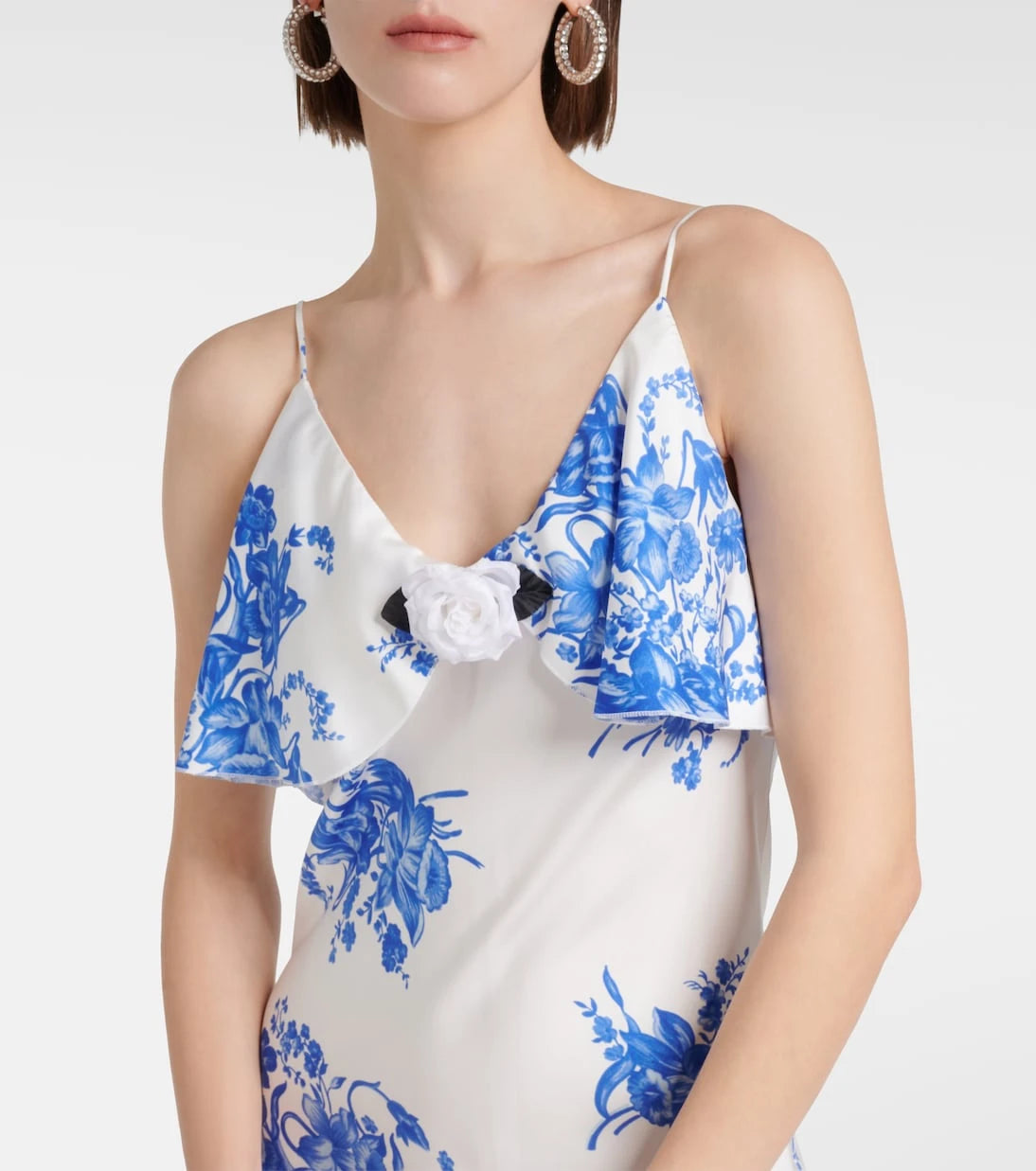 Rodarte - Floral silk slip dress