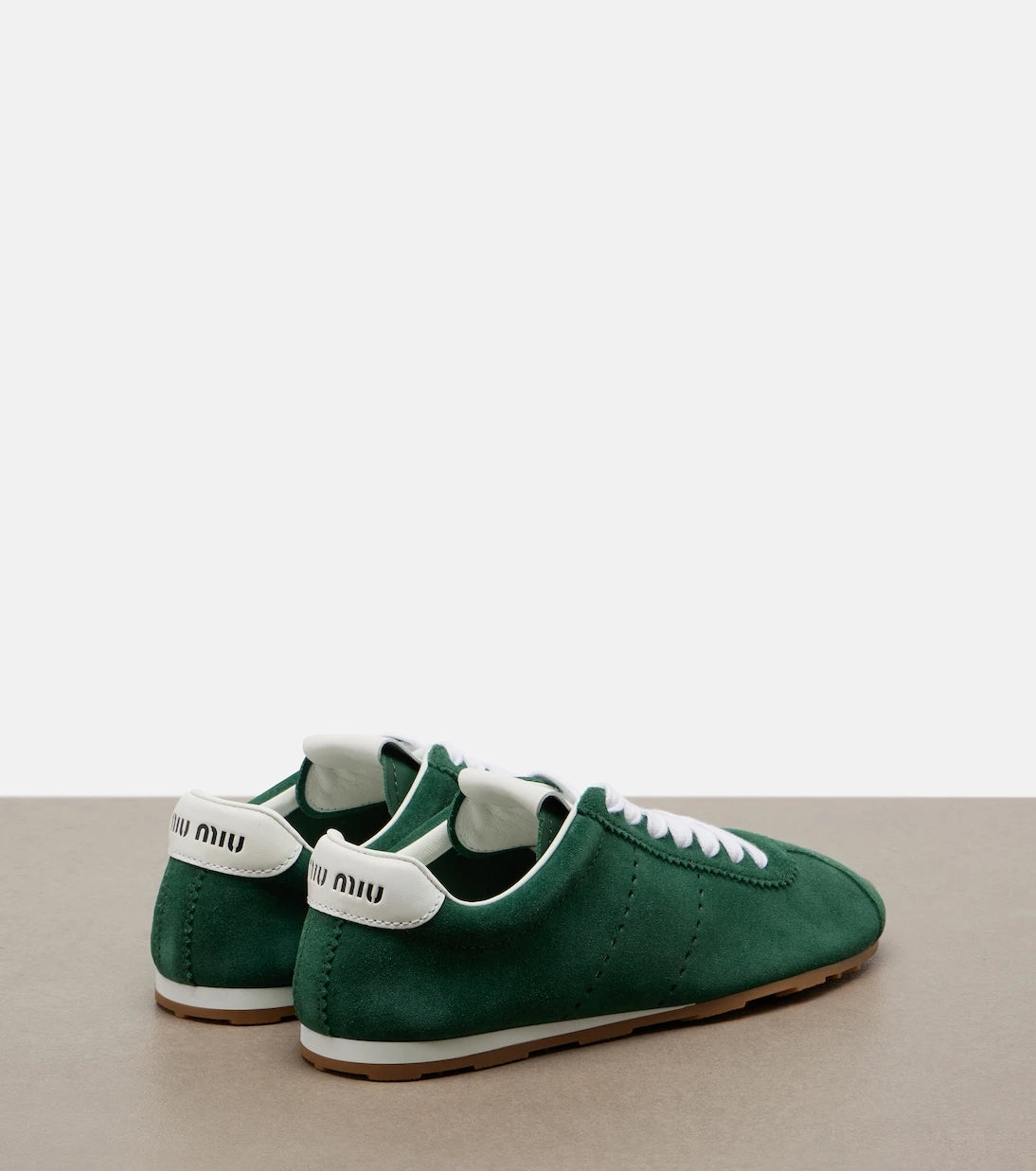 Miu Miu - Plume suede sneakers
