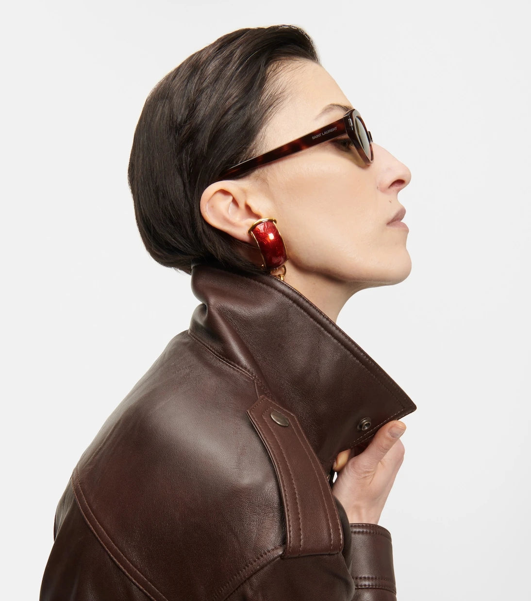 Saint Laurent - SL 567 oval sunglasses